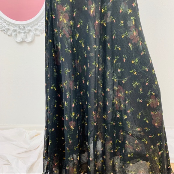 🎉HP🎉 Carry Allen / Black Floral Maxi Skirt - Picture 2 of 8